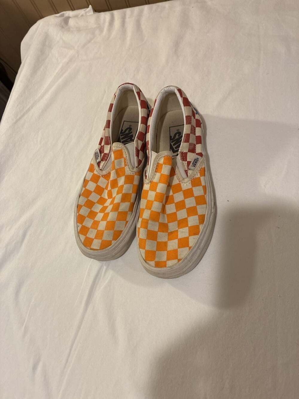 Vans Classic Slip-On Checkerboard Multi-True Size 4.0 Multicolor M 4/Women 5.5